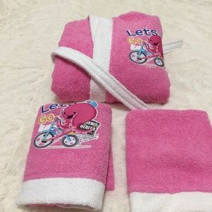 BABY BATH SET 100% COTTON SOFT ABSORBENT